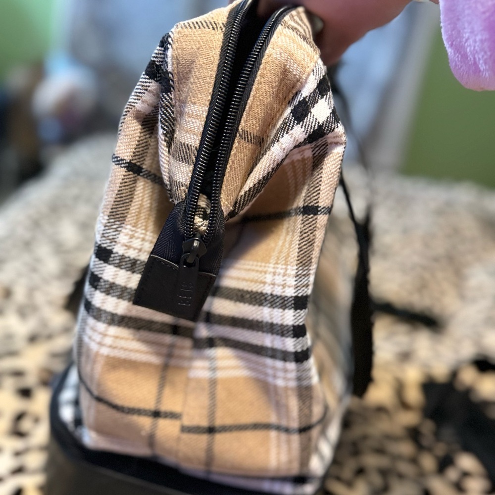 Limited edition plaid BÉIS mini weekender - Picture 4 of 10